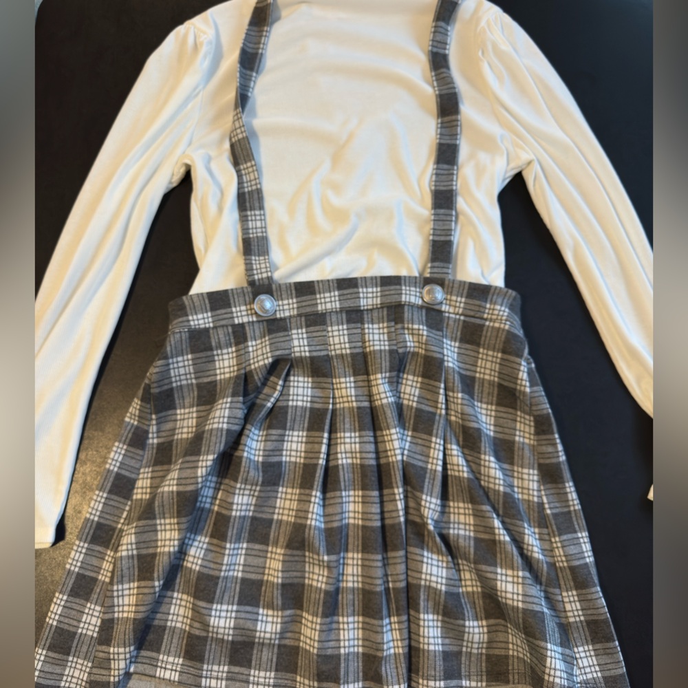Plaid Long Sleeve Dress